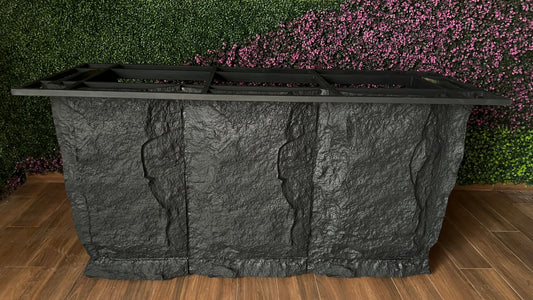 Mesa a la Medida en Piedra PU Negra