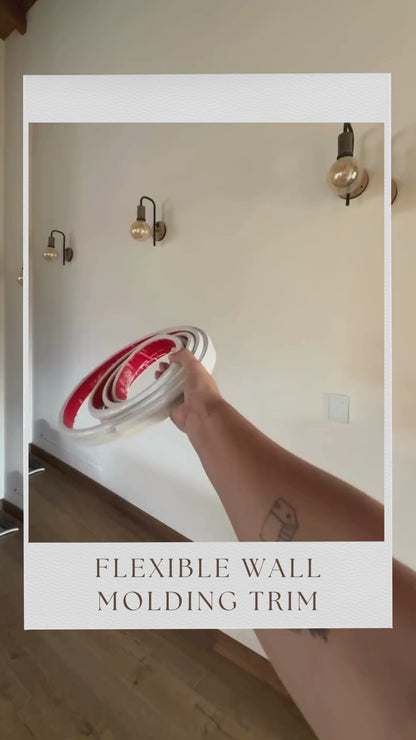 Flexible wall molding trim